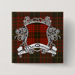 Badge Carré 5 Cm Bouclier de tartan de MacQueen