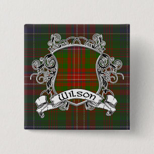 Badge Carré 5 Cm Bouclier de tartan de Wilson