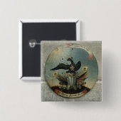 Badge Carré 5 Cm Bouclier d'un dirigeant prussien, 1764 (Devant & derrière)