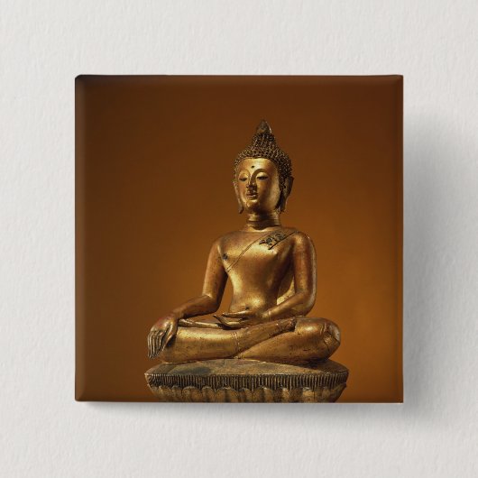 Badge Carré 5 Cm Bouddha (Devant)