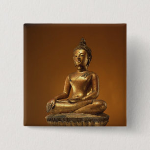 Badge Carré 5 Cm Bouddha