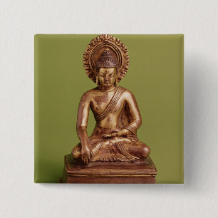 Badge Carré 5 Cm Bouddha assis