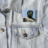 Badge Carré 5 Cm bouddha kamakura (En situation)
