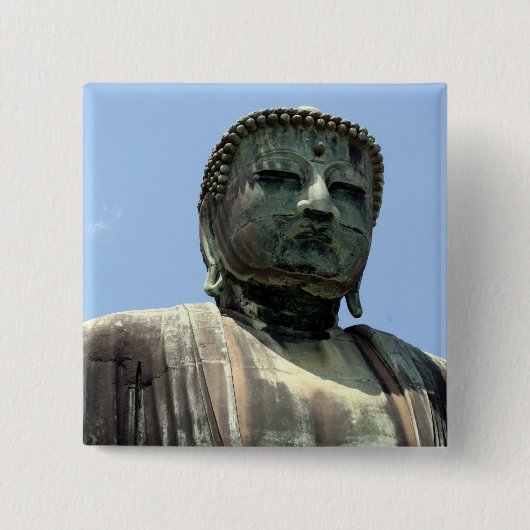 Badge Carré 5 Cm bouddha kamakura (Devant)