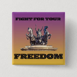 Badge Carré 5 Cm Boudicca