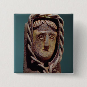 Badge Carré 5 Cm Bougeoir avec un chiffre de Jésus