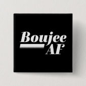 Badge Carré 5 Cm Boujee AF (Devant)
