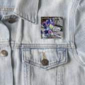 Badge Carré 5 Cm Bouquet (En situation)