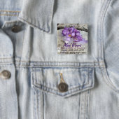 Badge Carré 5 Cm Bouquet (En situation)