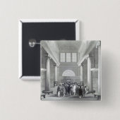 Badge Carré 5 Cm Bourse des valeurs (Devant & derrière)