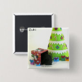 Badge Carré 5 Cm Bout de hamster ! (Devant & derrière)