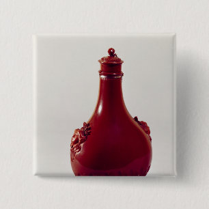 Badge Carré 5 Cm Bouteille de pèlerin, Meissen, c.1710