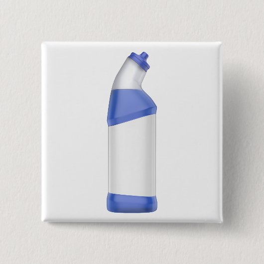 Badge Carré 5 Cm Bouteille nettoyante pour toilettes avec étiquette (Devant)