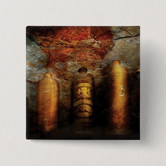 Badge Carré 5 Cm Bouteilles en céramique (Devant)