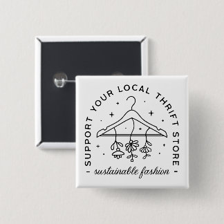 Badge Carré 5 Cm Boutique de mode durable friperie locale