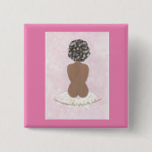 Badge Carré 5 Cm Bouton (Devant)