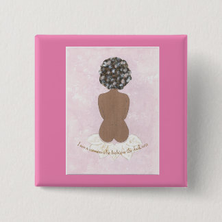 Badge Carré 5 Cm Bouton