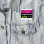 Badge Carré 5 Cm Bouton (En situation)