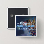 Badge Carré 5 Cm Bouton (Devant & derrière)