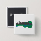 Badge Carré 5 Cm Bouton (Devant & derrière)