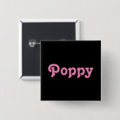 Badge Carré 5 Cm Bouton (Devant & derrière)