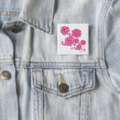 Badge Carré 5 Cm Bouton (En situation)