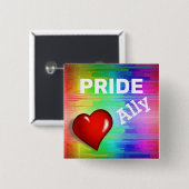 Badge Carré 5 Cm Bouton (Devant & derrière)