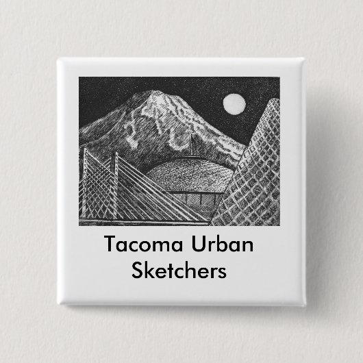 Badge Carré 5 Cm Bouton (Devant)