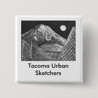 Badge Carré 5 Cm Bouton