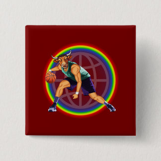 Badge Carré 5 Cm Bouton