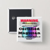 Badge Carré 5 Cm bouton (Devant & derrière)