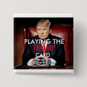 Badge Carré 5 Cm Bouton 2016 de Donald Trump Pinback (carré)
