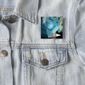 Badge Carré 5 Cm Bouton 2 de LOPSA (En situation)