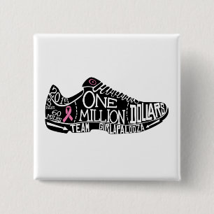 Badge Carré 5 Cm " bouton 2x2 carré