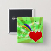 BADGE CARRÉ 5 CM BOUTON 8 DE GAY PRIDE (Devant & derrière)