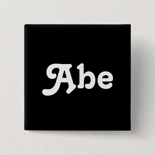 Badge Carré 5 Cm Bouton Abe (Devant)