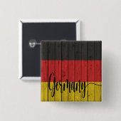 Badge Carré 5 Cm Bouton Allemagne (Devant & derrière)