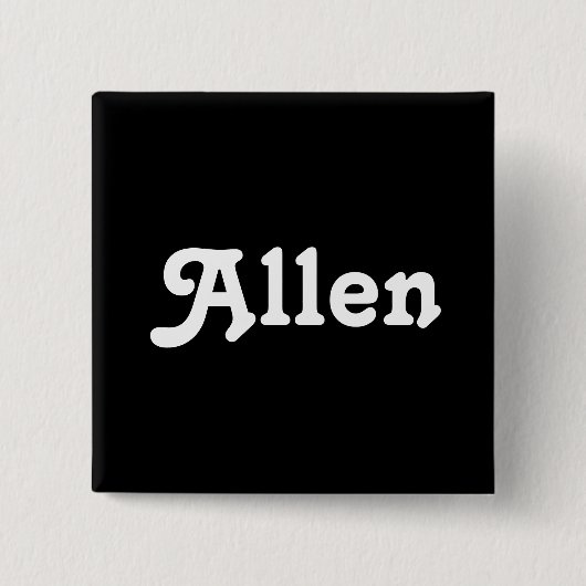 Badge Carré 5 Cm Bouton Allen (Devant)