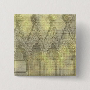 Badge Carré 5 Cm Bouton Arches