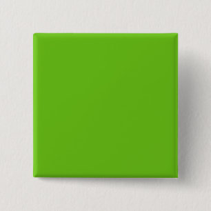 Badge Carré 5 Cm Bouton arrière Carré vert Alien