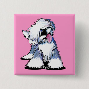 Badge Carré 5 Cm Bouton arrière de la broche KiniArt OES