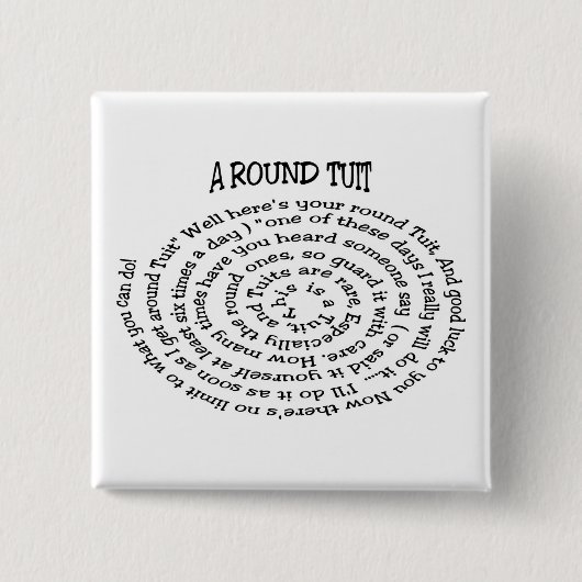 Badge Carré 5 Cm Bouton arrondi (Devant)