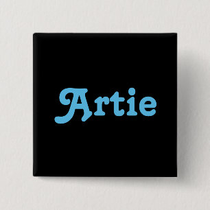Badge Carré 5 Cm Bouton Artie