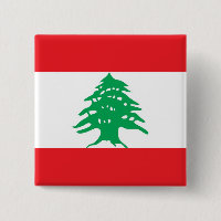 Bouton avec drapeau du Liban