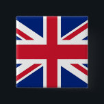 Badge Carré 5 Cm Bouton avec drapeau du Royaume-Uni<br><div class="desc">Bouton avec drapeau du Royaume-Uni - Royaume-Uni..</div>