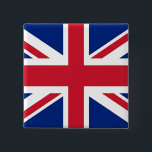 Badge Carré 5 Cm Bouton avec drapeau du Royaume-Uni<br><div class="desc">Bouton avec drapeau du Royaume-Uni - Royaume-Uni..</div>