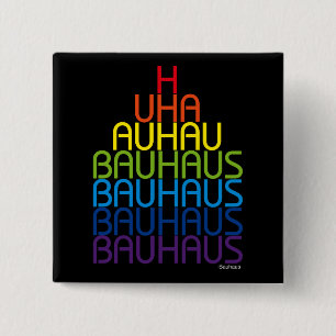 Badge Carré 5 Cm Bouton Bauhaus