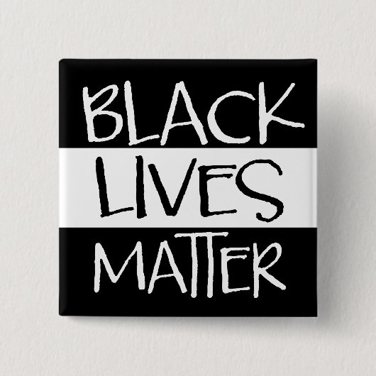 Badge Carré 5 Cm Bouton Black Lives Matton (Devant)