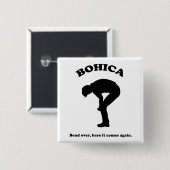 Badge Carré 5 Cm Bouton Bohica (Devant & derrière)