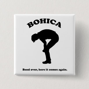 Badge Carré 5 Cm Bouton Bohica